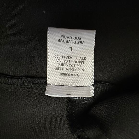 Vintage Zinc Y2K Black Pleated Cross Back Satin Look Halter Top Size Large - Picture 7 of 7